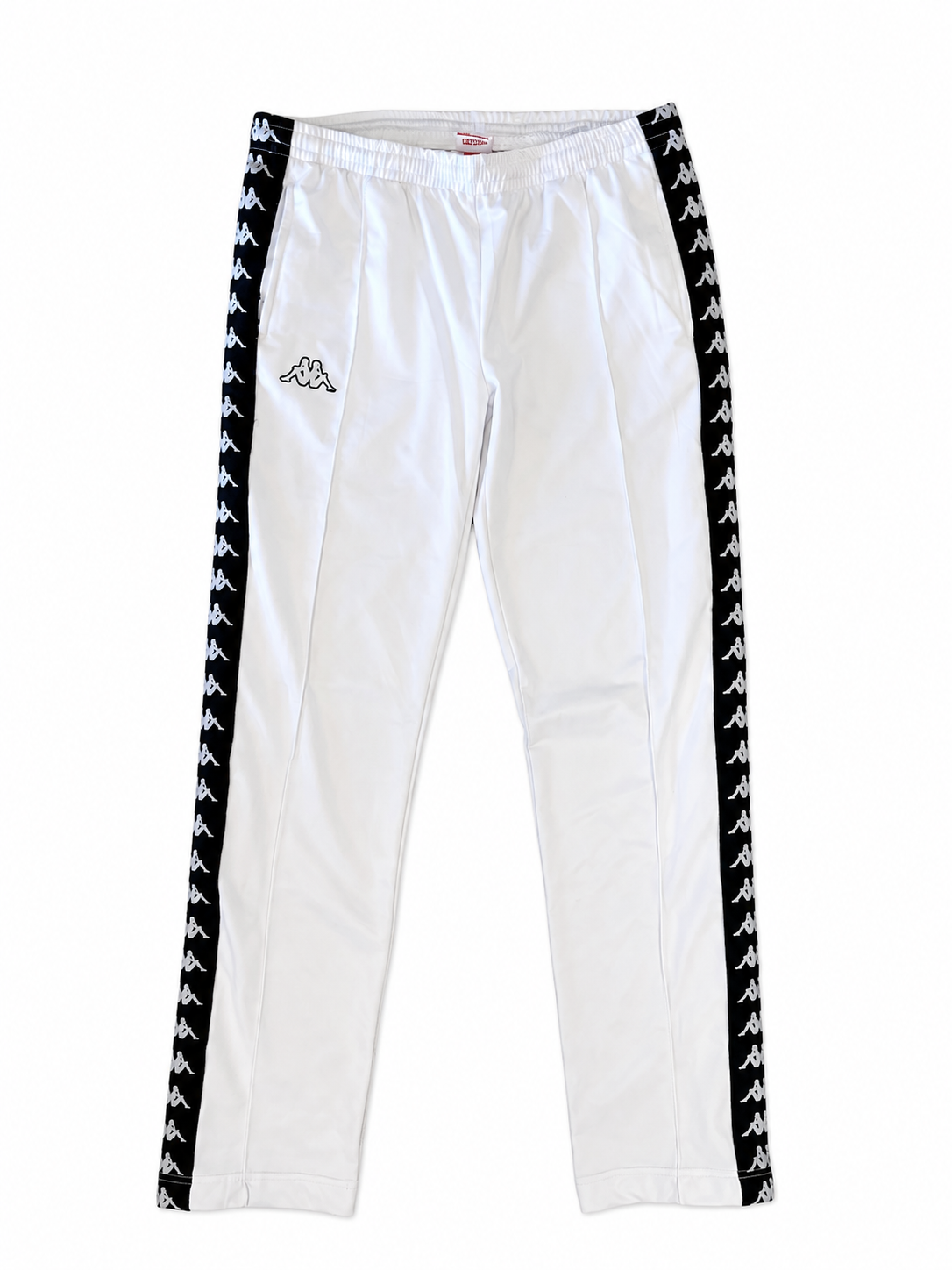 Kappa White Logo Tape Track Pants-M