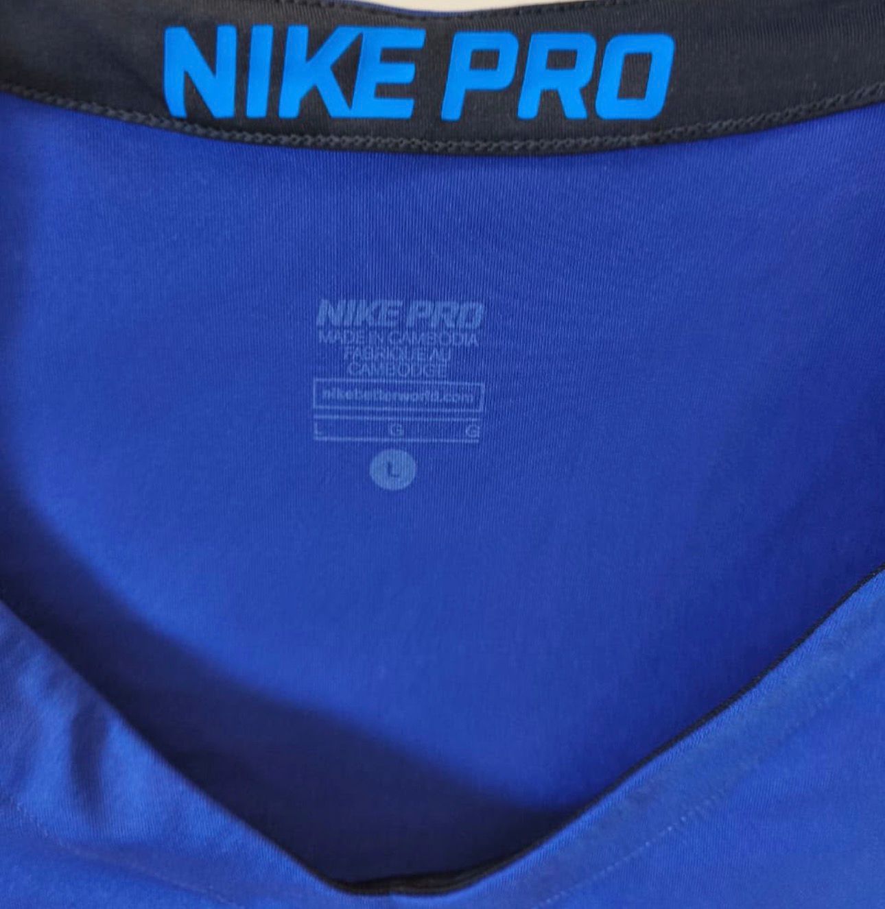 Nike Pro Dri-FIT Γυναικείο Αθλητικό T-Shirt – Μπλε-L