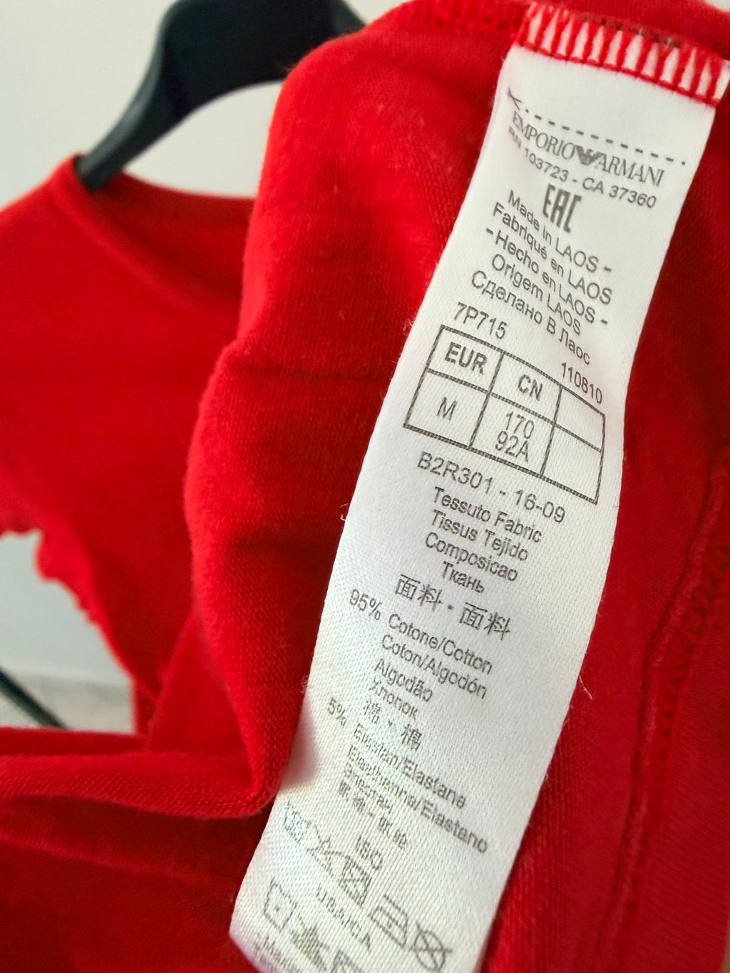 Emporio Armani Γυναικείο T-Shirt – Κόκκινο-M