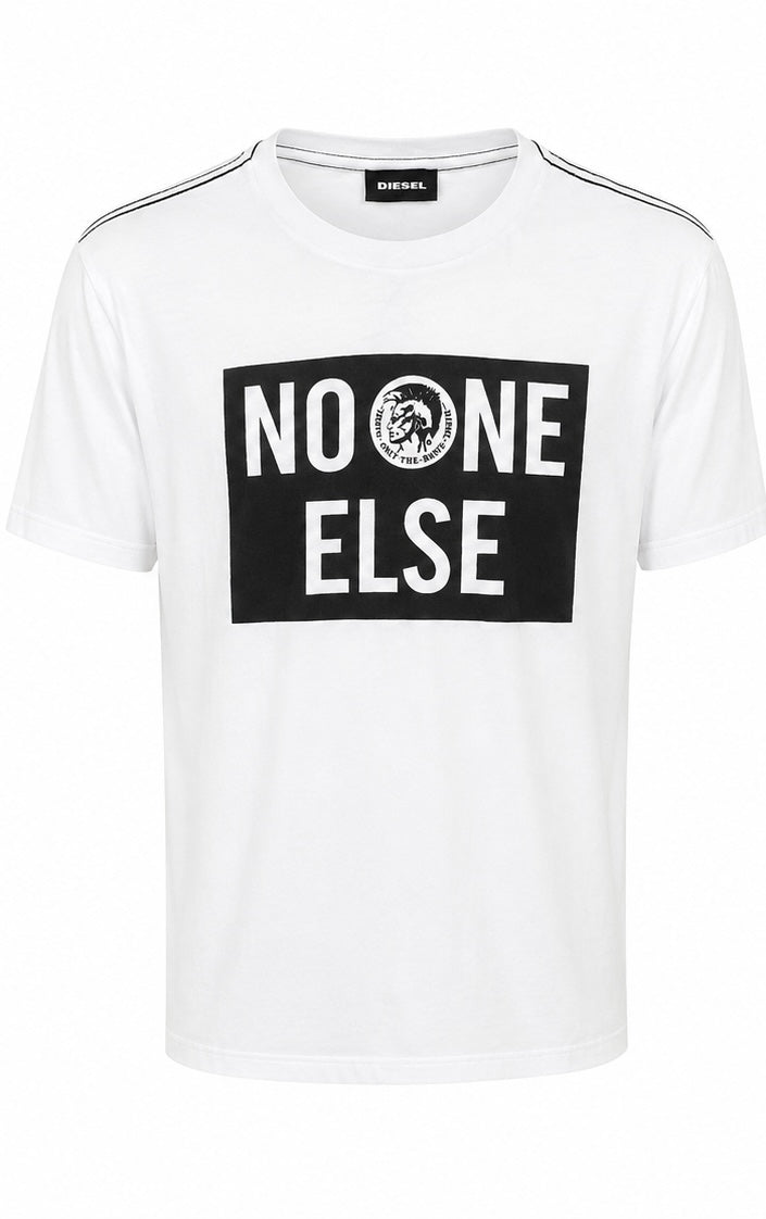 Diesel “No One Else” Graphic T-Shirt – White-L