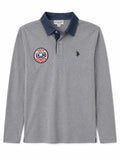 U.S. Polo Assn. Long Sleeve Polo Shirt – Grey-L