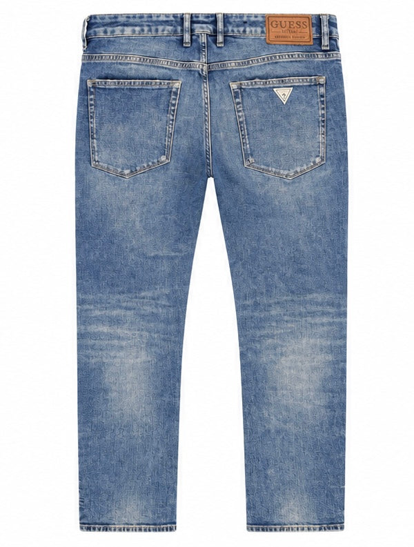 Guess Ανδρικό Τζιν Μπλε Distressed - W33