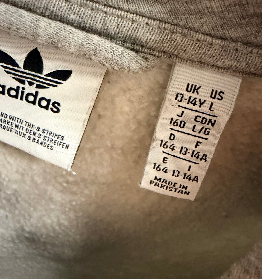Adidas Παιδική Ζακέτα Γκρι - L
