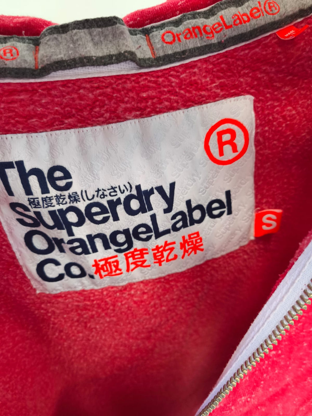 Superdry Zip Hoodie – Red-S