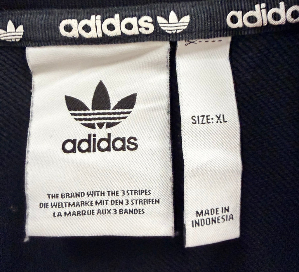 Adidas Originals Ανδρικό Φούτερ – Μαύρο Λευκό - XL