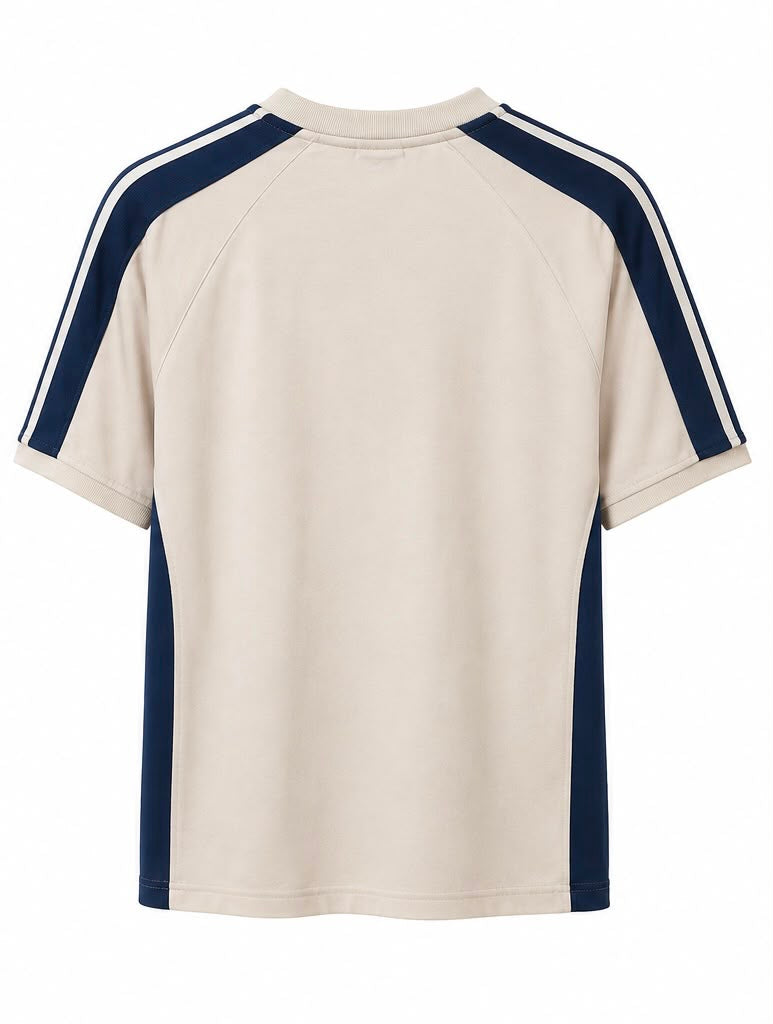 Nike Ανδρικό T-Shirt Μπλουζάκι – Εκρού / Μπλε – L