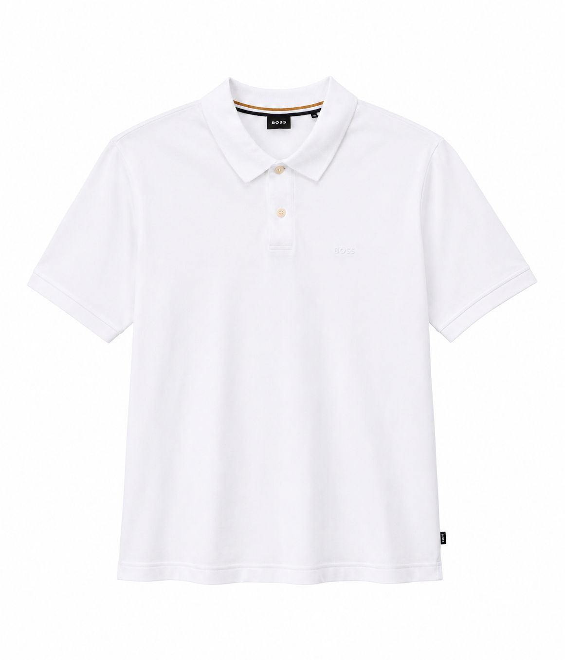 BOSS Ανδρικό Polo Λευκό-L