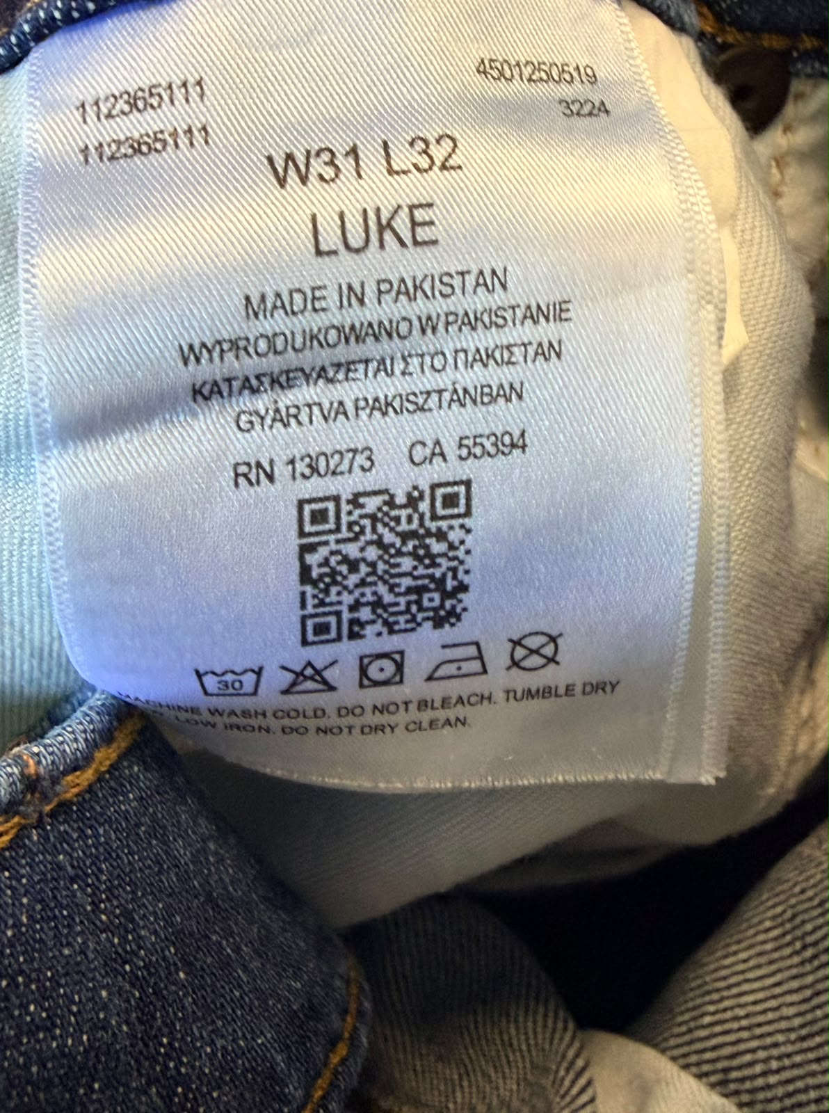 Lee Denim Jeans – Blue Wash-W31