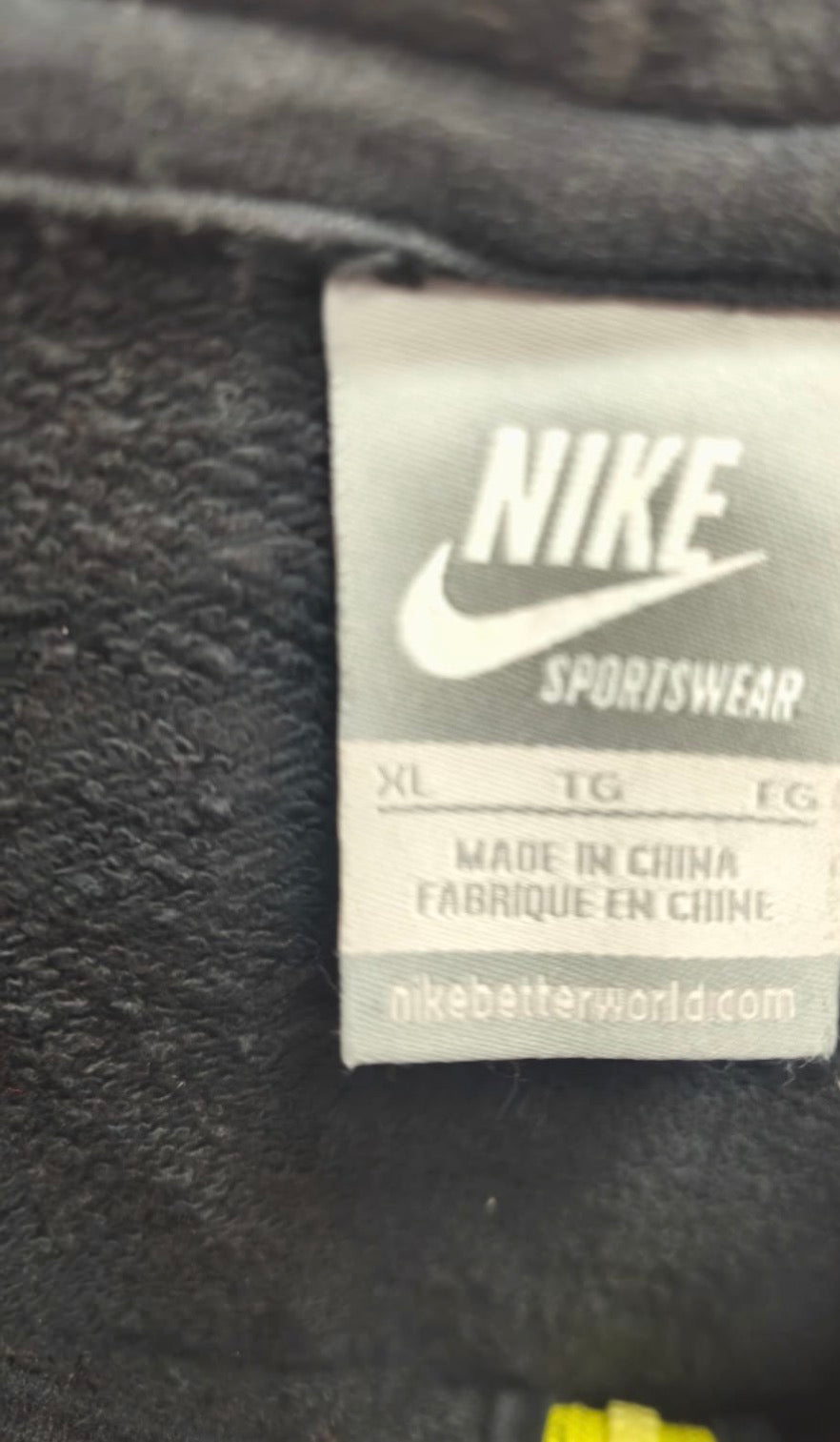 Nike Sportswear Γυναικεία Ζακέτα Φούτερ με Κουκούλα – Μαύρο – XL