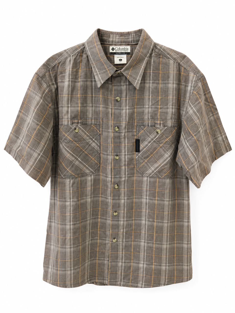 Columbia Outdoor Shirt – Checked Short Sleeve-L