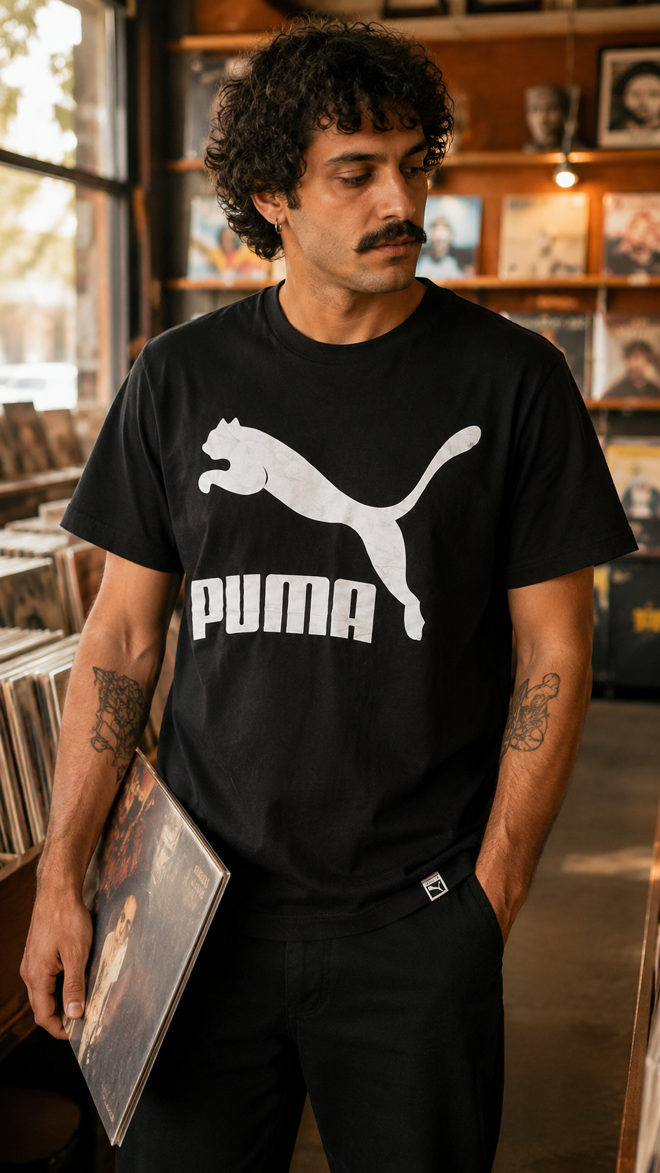 Puma Ανδρικό T-Shirt Μπλουζάκι – Μαύρο – M