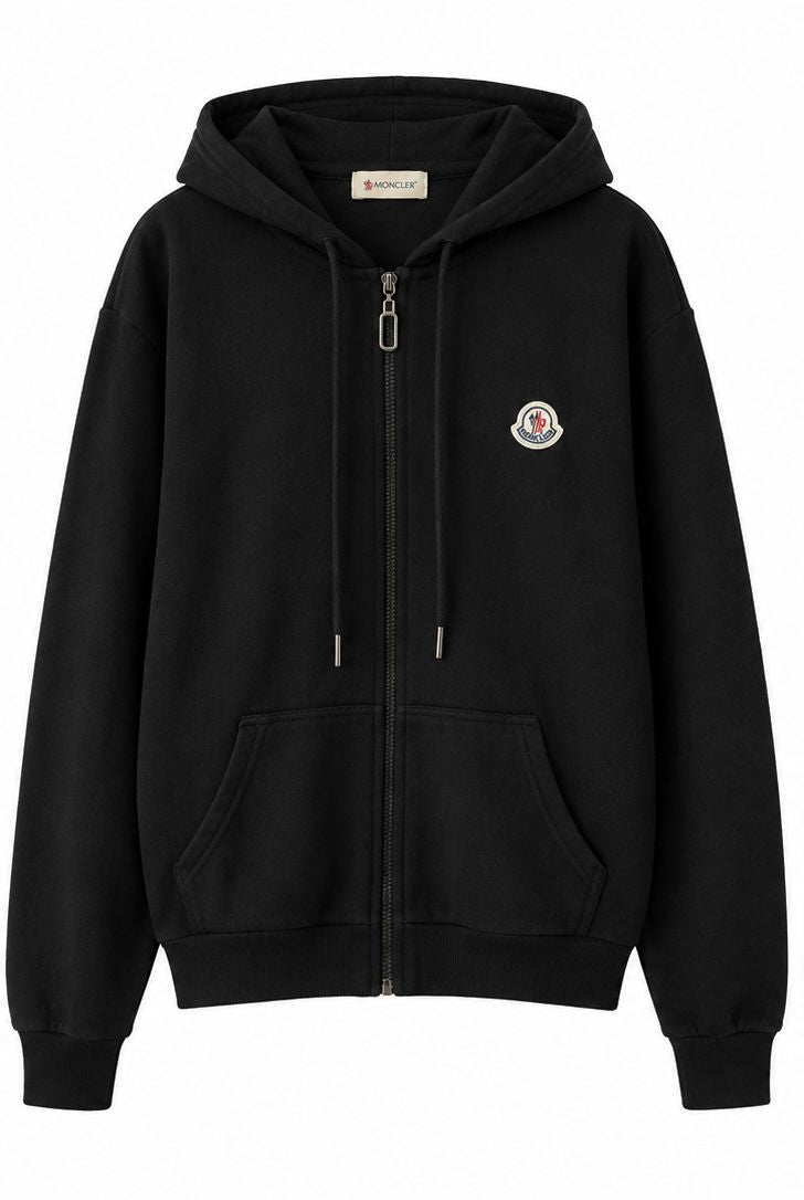 Moncler Full Zip Hoodie – Μαύρη-L
