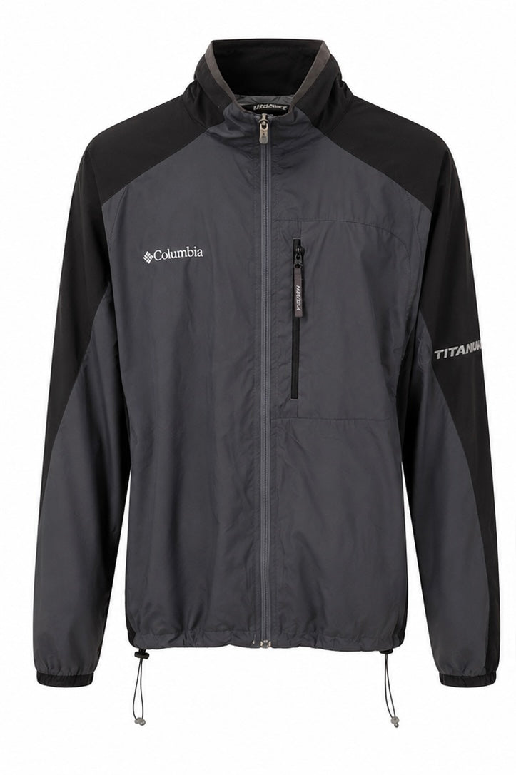 Columbia Titanium Γκρι-Μαύρο Outdoor Full Zip Jacket-XL