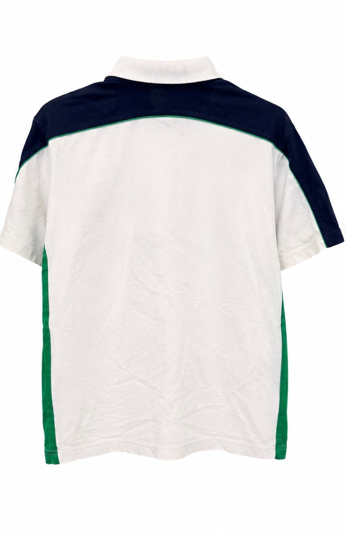 Sergio Tacchini Vintage Graphic Polo Λευκό / Navy / Πράσινο-M