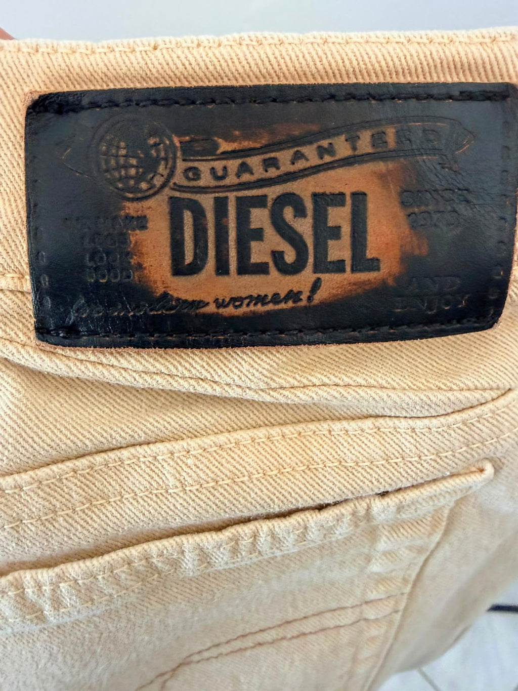 Diesel Beige Denim Jeans-W28