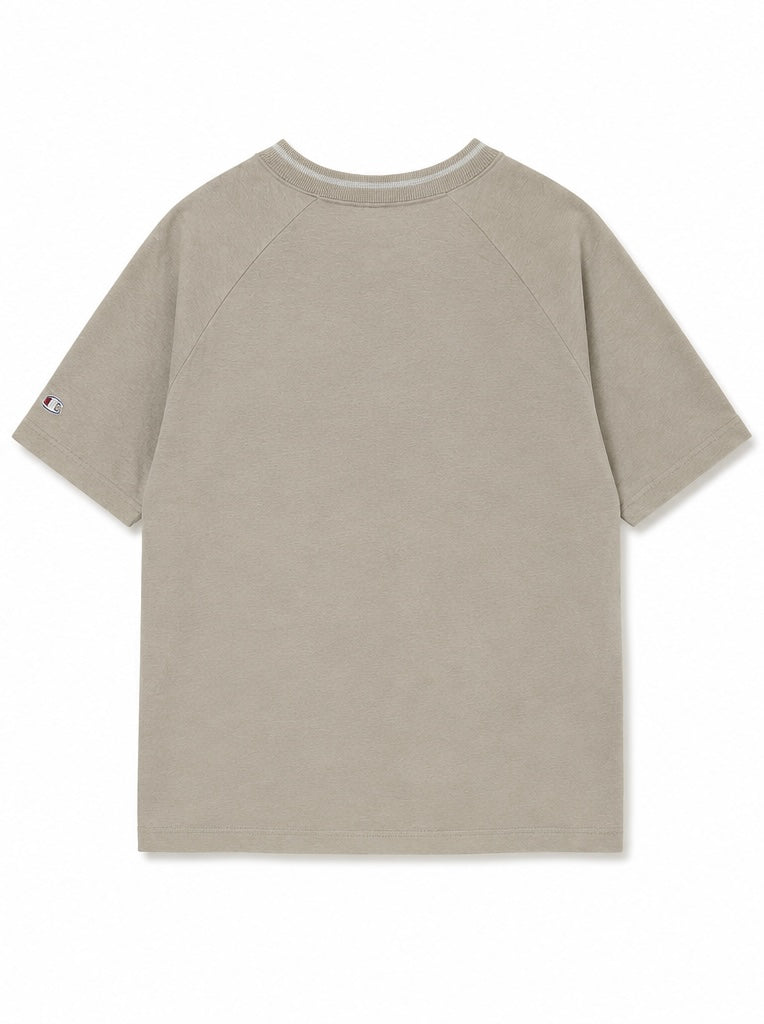 Champion Ανδρικό T-Shirt Μπλουζάκι – Μπεζ/Εκρού – M