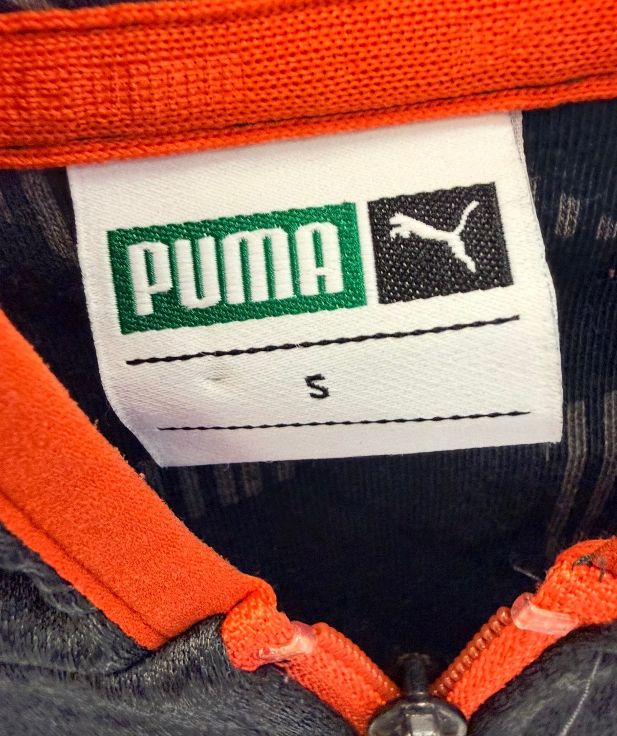 Puma Ανδρική Ζακέτα με Κουκούλα – Ανθρακί/Πορτοκαλί – S