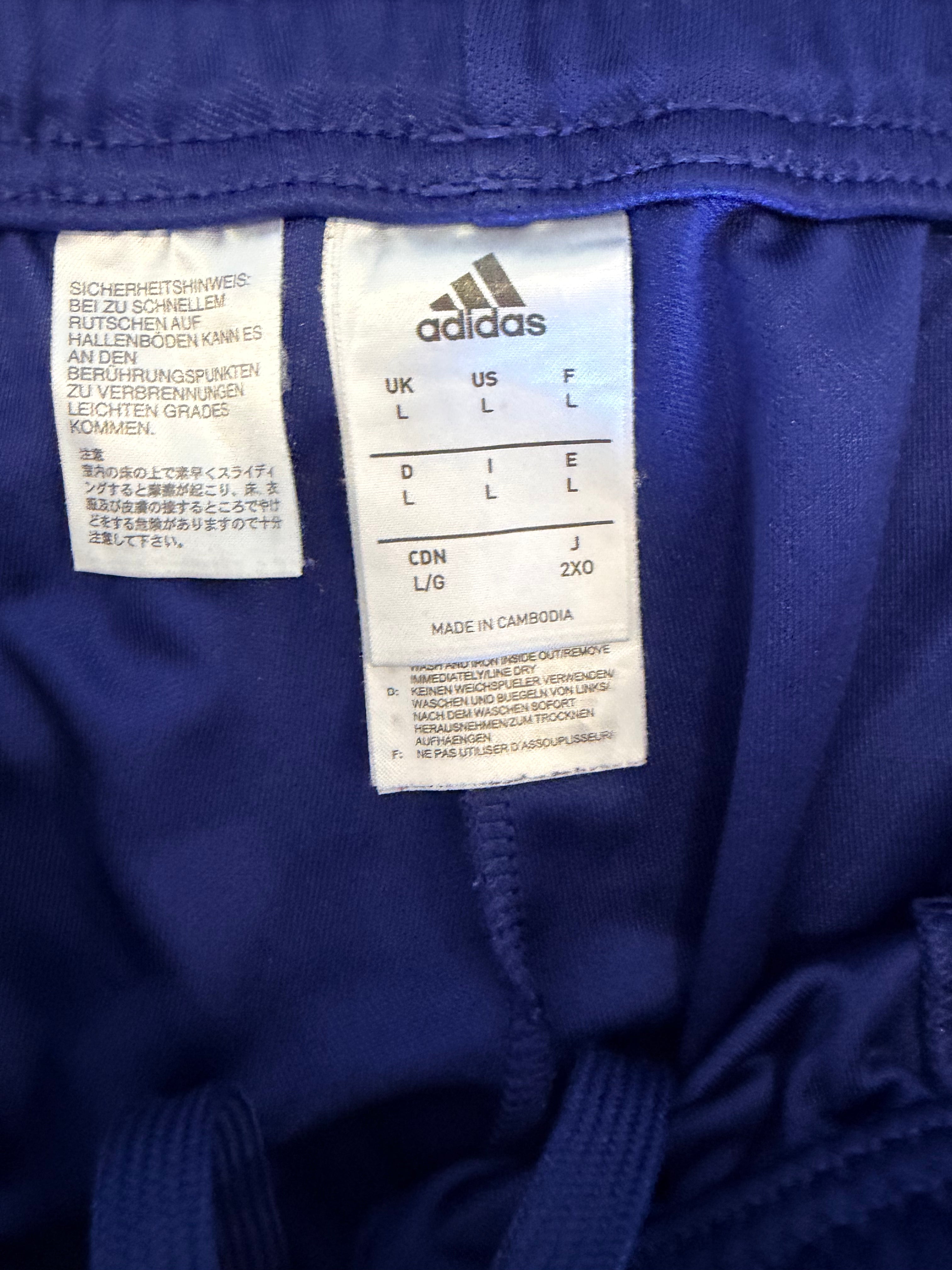 adidas Navy Track Pants-L