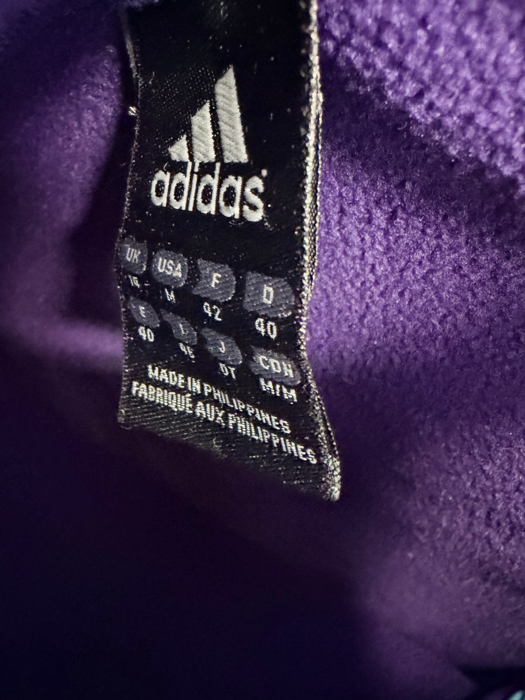 Adidas Outdoor Purple Hoodie-M
