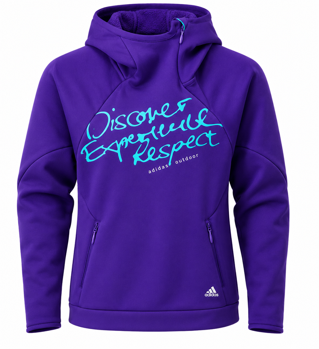 Adidas Outdoor Purple Hoodie-M