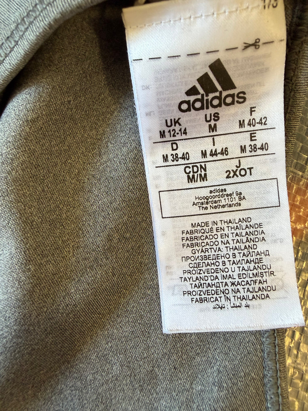 Adidas Racerback Sports Bra – Grey/Black (M)