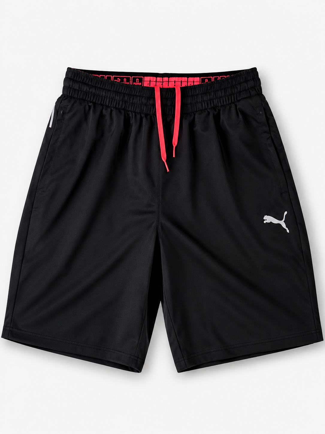 PUMA Performance Swim Shorts – Black/Neon Coral (Μ)