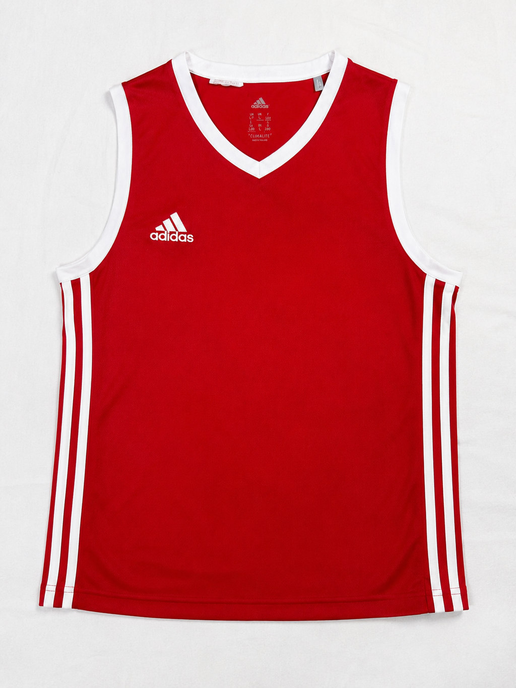 Adidas Climalite Αμάνικη Αθλητική Μπλούζα Red (L)
