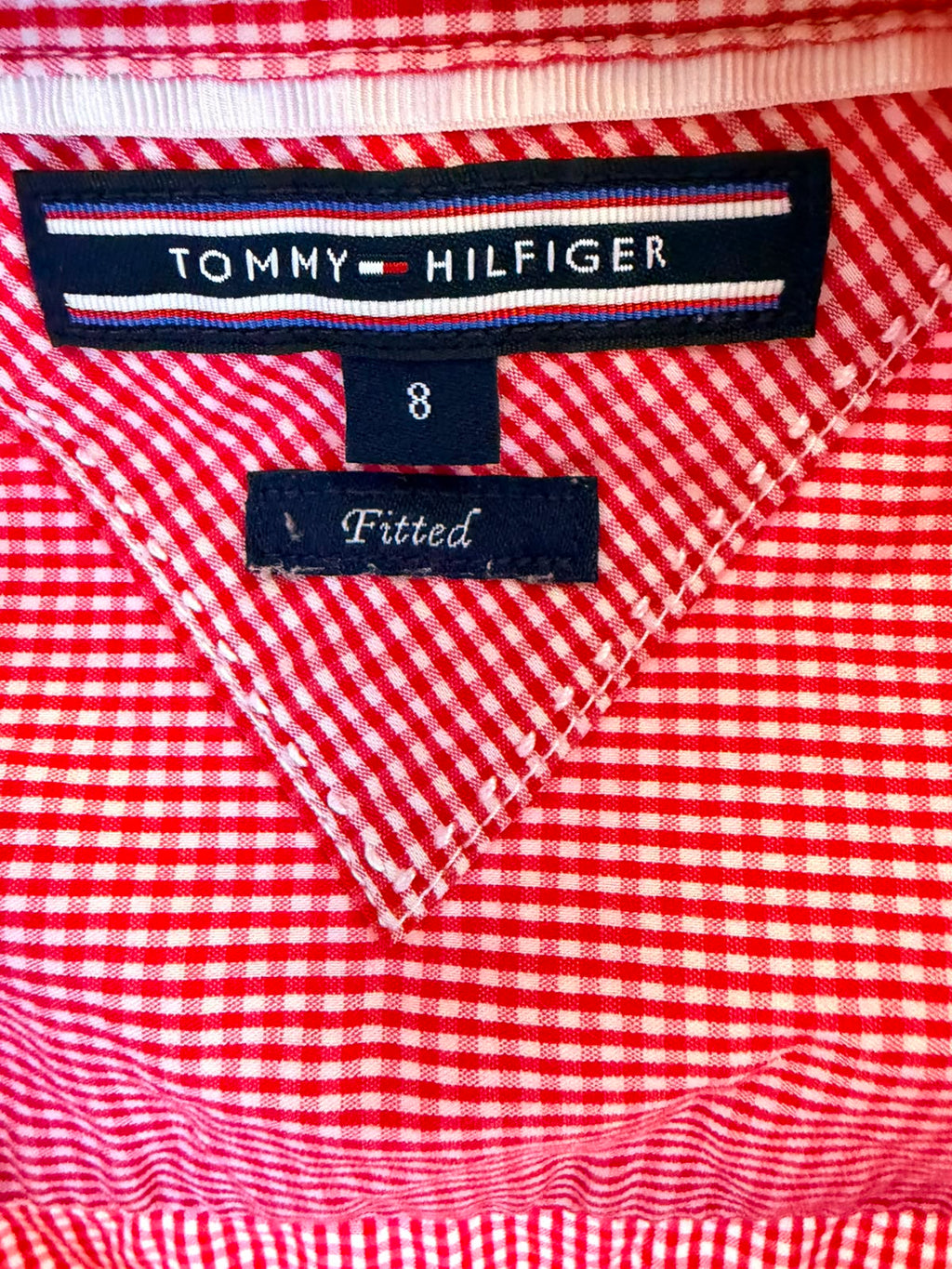 Tommy Hilfiger Γυναικείο Καρό Πουκάμισο – Κόκκινο/Λευκό-Μ