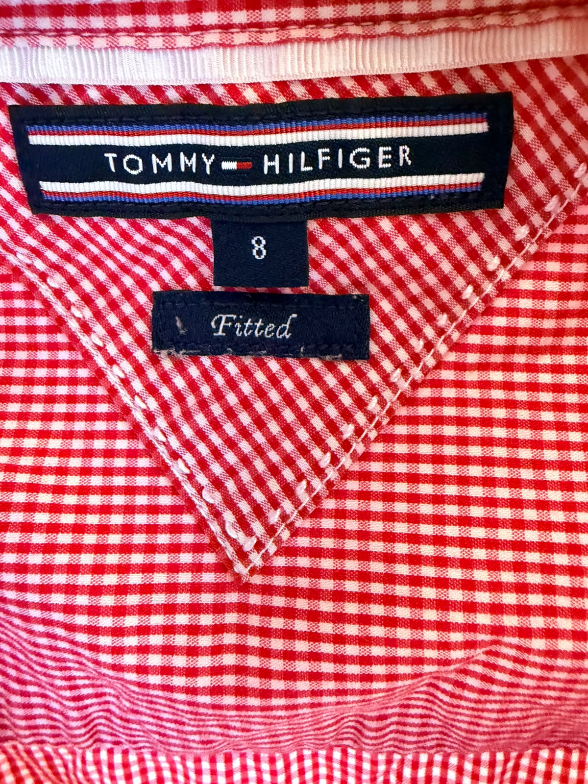 Tommy Hilfiger Γυναικείο Καρό Πουκάμισο – Κόκκινο/Λευκό-Μ