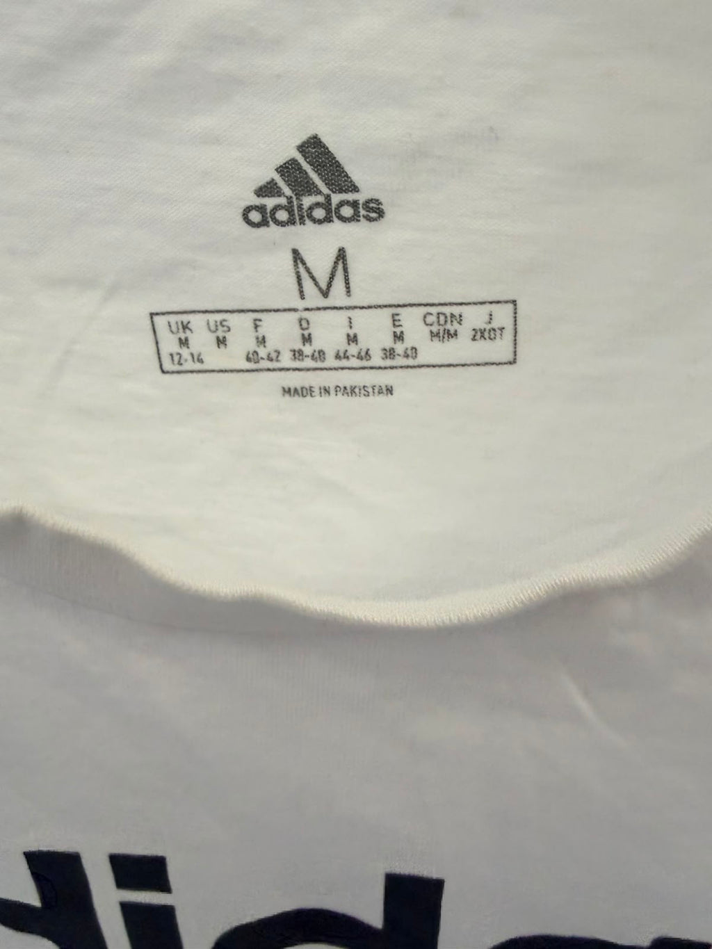 Adidas Essentials Logo T-Shirt – Λευκό-M